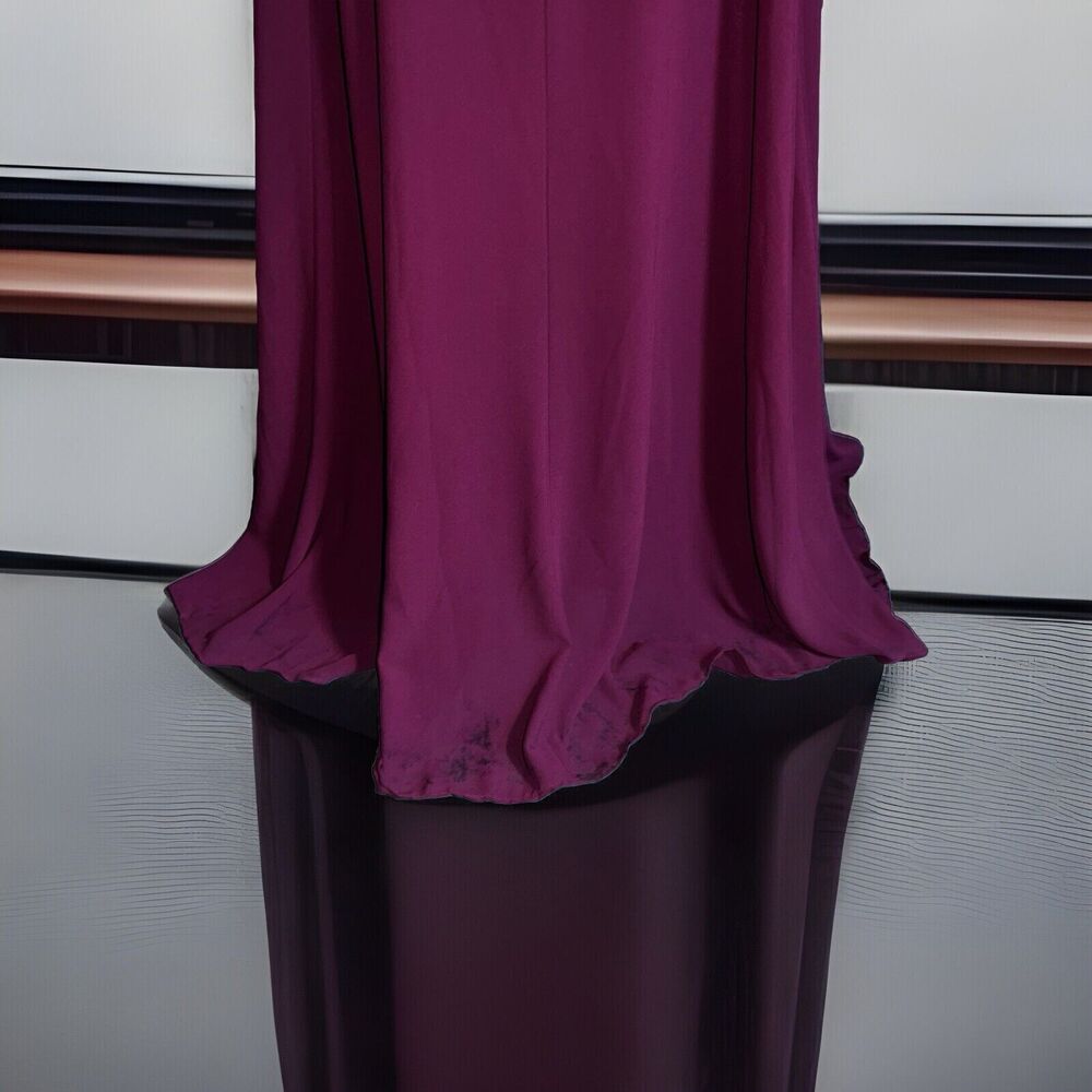Show Me Your Mumu Kendall Maxi Dress Merlot Chiffon Sleeveless Floor Length XL - Picture 8 of 12